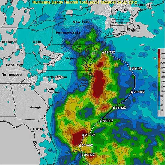 The reach of the storm called Sandy was staggering, with devastation along the coasts, snow in Appalachia, power failures in Maine and high winds at the Great Lakes